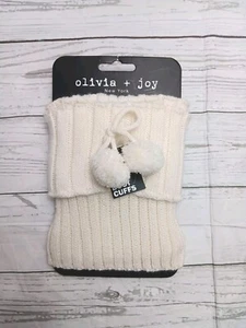 NWT Olivia + Joy New York Cream Color Boot Cuffs One Size - Picture 1 of 2
