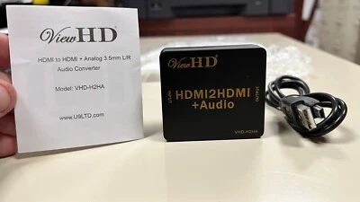 MOVING SALE! VIEW HD  HDMI AUDIO EXTRACTOR VHD-H2HA - Image 1 of 4
