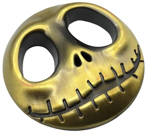 1x 3D Metal Jack Skellington Skull Pumpkin Face Sticker Decal Emblem Car Bronze - Picture 1 of 8