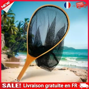 Filet de pêche avec manche en bois, filet de capture et de libération de truite - Photo 1/10