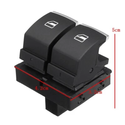 Right Driver Side Power Window Control Switch for VW Golf MK6 2009-2012 2 DOOR - Image 1 of 4