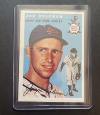 1954 Topps #156, Joe Coleman, of the Baltimore Orioles, VG or better.