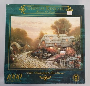 Olde Porterfield Tea Room Thomas Kinkade Maler des Lichts 1000 Teile Puzzle LESEN - Bild 1 von 8
