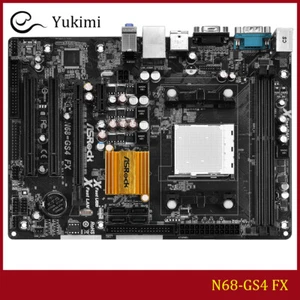 FOR ASROCK N68-GS4 FX DDR3*2 AMD AM3 16GB D-Sub Micro ATX Motherboard Test OK - Picture 1 of 5