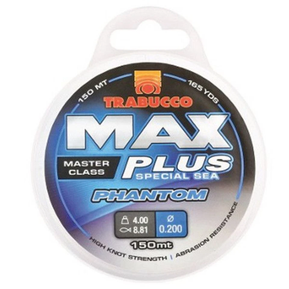 NYLON MONOFILO PESCA TRABUCCO MAX PLUS SPECIAL SEA PHANTOM BOBINE 150 MT - Immagine 1 di 1