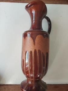 VTG Royal Haeger 12" Pitcher Drip Glaze Brown MCM - Picture 1 of 5
