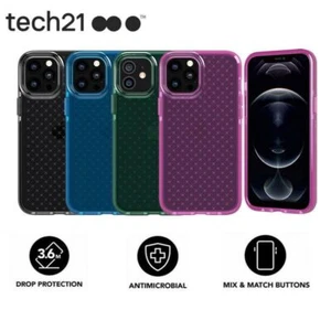 Tech21 Evo Check Case For Apple iPhone 11/12 Pro Max 12 Mini Protective Cover - Zdjęcie 1 z 8