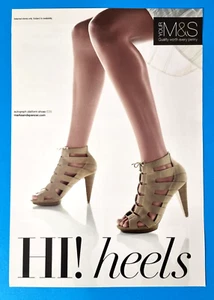 High Heels Magazine Print AD - 1 Page Women Fashion Footwear Shoes Long Legs - Picture 1 of 1