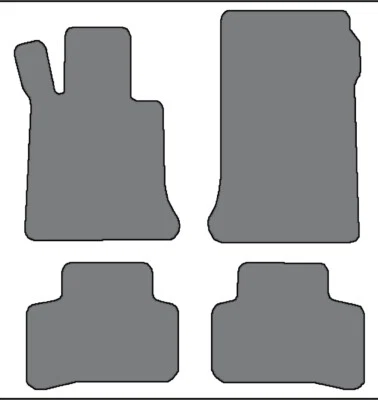 2010-2015 Mercedes-Benz GLK Class 4pc Custom Fit Carpet Floor Mats- Black - Image 1 of 4