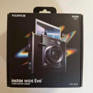NEW  RARE  FUJIFILM INSTAX WIDE EVO Hybrid Instant Film Camera (Black) f/Japan - Picture 1 of 2