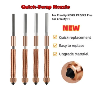 Buse Quick-Swap acier trempé pour imprimante 3D Creality K2 /K2 Pro /K2 Plus /HI - Photo 1/17