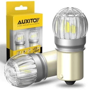 AUXITO 1156 LED Reverse Backup Light Bulbs Super Bright White 6000K 2800LM BA15s - Picture 1 of 10