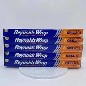 QTY 5 NEW Reynolds Wrap HEAVY DUTY 37.5 sq. ft. Non-Stick Grilling Aluminum Foil - Picture 1 of 3