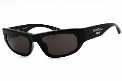 Gafas de sol BALENCIAGA BB0388S 001 marco negro lentes grises 56 mm Foto 1 de 4