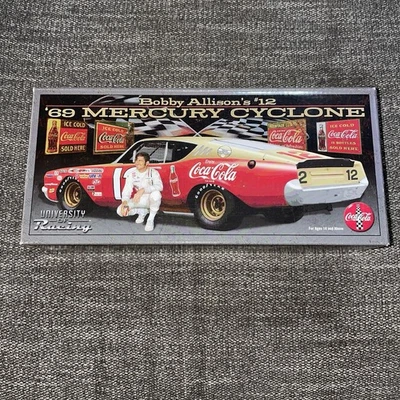 1969 1/24 BOBBY ALLISON #12 COKE 69 MERCURY CYCLONE UNIVERSITY OF RACING 1:24 - Image 1 of 4