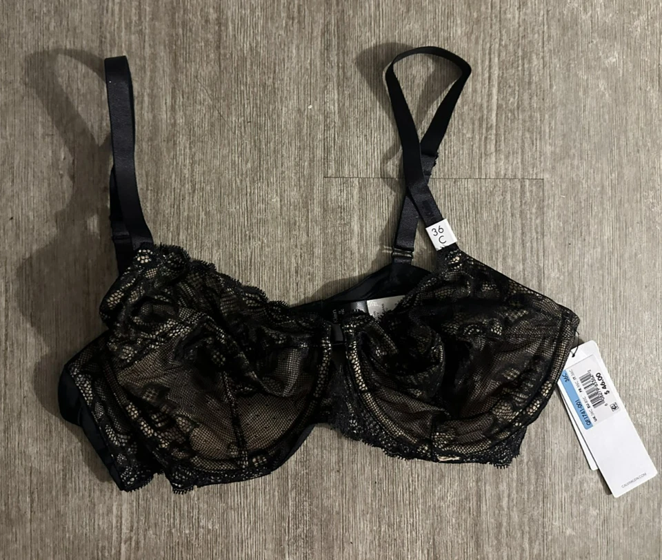 NWT Calvin Klein QF1741 "Seductive Comfort" Full Figure Soft Cup Bra Black 36C - Image 1 of 1