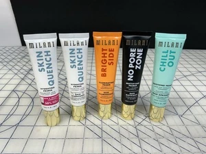 Milani Primer Lot Of 5 1.0 Oz Bottles; Skin Quench, Bright Side, Chill Out, Etc - Picture 1 of 4