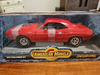 Dodge Challenger R/T rojo fundido a presión Ertl American Muscle 1:18 1970 Foto 1 de 4