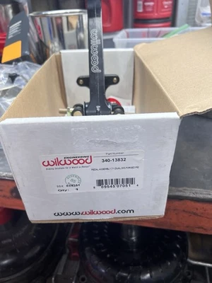 Wilwood 340-13832 Dual Master Cylinder Swing Mount Brake Pedal, 7:1 - Image 1 of 4