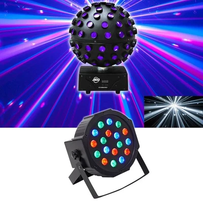 American DJ ADJ Starburst LED Sphere Shooting Beam Lighting Effect+Wash Light - Image 1 of 4