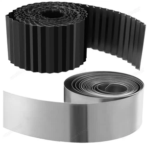 Cinta de borde de césped de 10 m borde de césped metal galvanizado rollo cinta borde de cama empalizada - Imagen 1 de 14