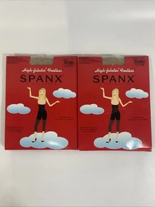 Spanx Womens Footless High-Waisted Shaping Pantyhose Nude1 Size C 2-Pairs - Picture 1 of 6