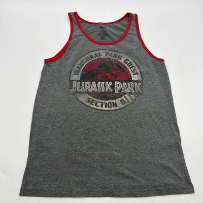 Universal Studios Jurassic Park Tank Top S Boys S Gray Graphic Print .#38718 - Image 1 of 4