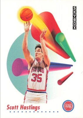 1991 SkyBox #83 Scott Hastings Detroit Pistons - Image 1 of 2