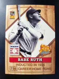 2001 Topps Post George Babe Ruth 500 Home Run Club card - Picture 1 of 2