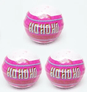 3 Bath Body Works HO HO HO TWISTED PEPPERMINT Pink Bath Fizzy Bomb Fizz Ball Wanne - Bild 1 von 2