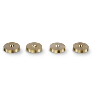 PrecisionGeek - CNC SLIM Brass Speaker Spike Pads 20mm - Set of 4 pcs - Picture 1 of 1