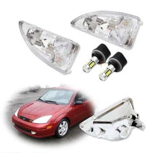 Juego de pares de luces antiniebla LED blancas lentes transparentes para Ford Focus 2000-2004 izquierda y derecha - Imagen 1 de 10