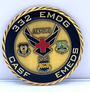 USAF 332 EMDG EMEDS, "Operation Iraqi Freedom" 2004 Challenge Coin - Picture 1 of 4
