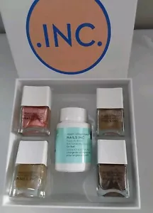 Nails Inc Selection Nagellack Set 4 Farben 60ml Lackentferner in Geschenkbox - Bild 1 von 5