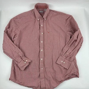 Camisa Izod con botones para hombre XL roja a cuadros - Imagen 1 de 8
