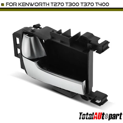 Manija de puerta interior cromada + gris para conductor delantero Kenworth C500 T270 T370 W900 Foto 1 de 4