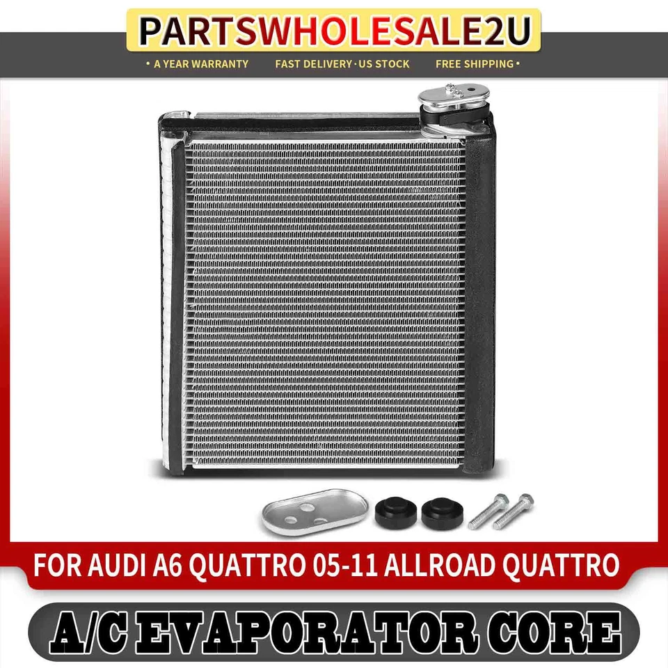 1x Núcleo evaporador de aire acondicionado delantero para Audi A6 R8 S6 A6 Allroad Quattro flujo paralelo Foto 1 de 4