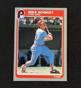 1985 Fleer Mike Schmidt #265 Baseball Card Sharp Philadelphia Phillies