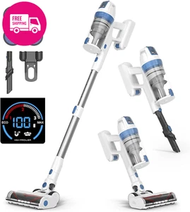 Cordless Vacuum Cleaner 38KPA Suction Lightweight Stick 55-Minute Runtime LED - Picture 1 of 12