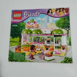 Lego Friends Heartlake Saftbar 41035 nur Anleitung Anleitung - Bild 1 von 3