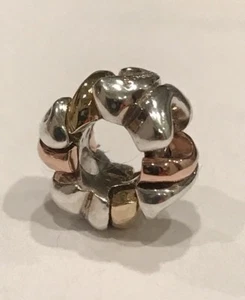 AUTHENTIC CHAMILIA THREE TONED CHARM NEW - Picture 1 of 6