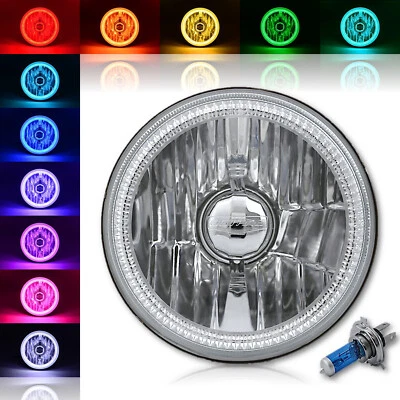 (1) 5-3/4 RGB SMD LED Multicolor Cambio Halo Cambio Faro Ojo de Ángel Foto 1 de 4