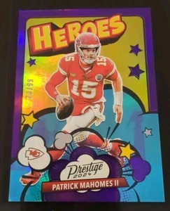 🏈2024 Prestige Football Patrick Mahomes II Heroes 10 xtra points purple /99 NM - Picture 1 of 3