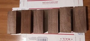 6) BLACK WALNUT DUCK CALL / TURNING BLANKS, 1-5/8" X 1-5/8" X 4" - Picture 1 of 2