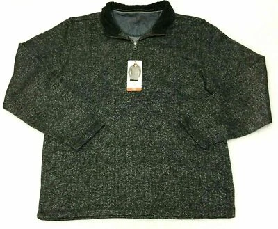 Men Weatherproof Vintage 1/4 Zip Fleece Pullover Black Many Sizes New J1 - Image 1 of 4