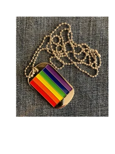 Rainbow Pride Dog Tag - Picture 1 of 2