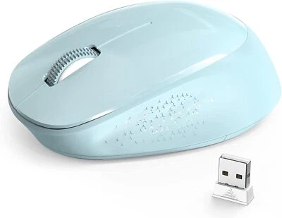 Portable  Wireless Mouse,  2.4GHz Silent with USB Receiver, Optical USB Mouse - Image 1 of 4