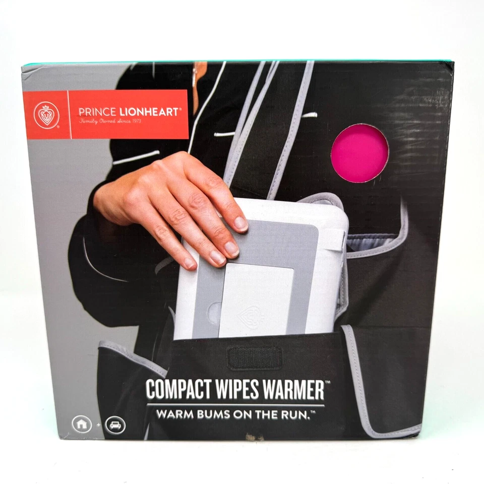 Prince Lionheart Compact Travel Wipes Warmer W/ 2 Adapters Green