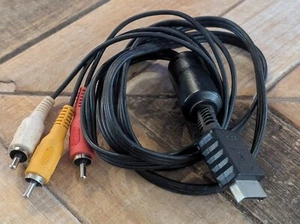 Genuine Sony AV Audio Video Composite Cables for PS1 PS2 PS3 PlayStation OEM - Picture 1 of 3
