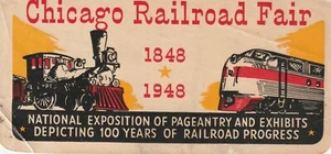 Feria del Ferrocarril de Chicago 1848-1948 recuerdo efímero, 100 años de progreso ferroviario - Imagen 1 de 11